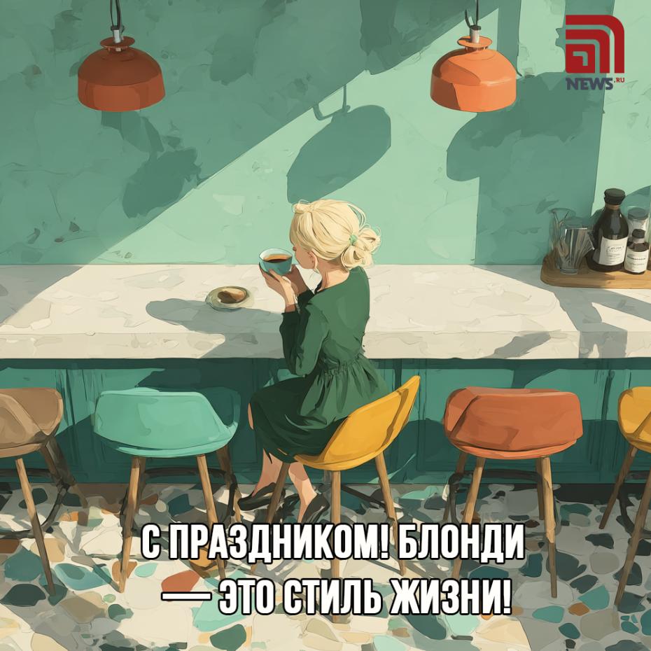 Открытки ко Дню блондинок для сестры