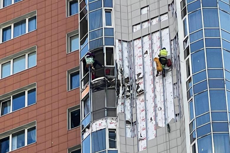 Повреждение жилого дома на проспекте Вернадского