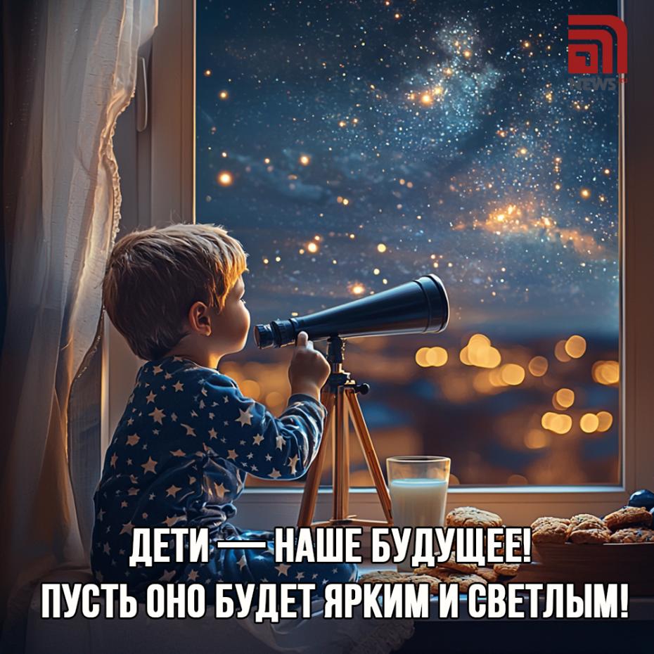Картинка с поздравлением ко Дню защиты детей