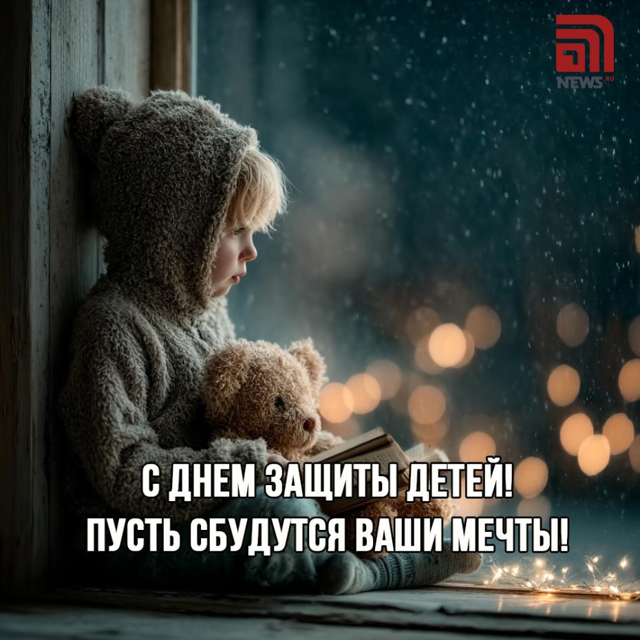 Открытка на День защиты детей
