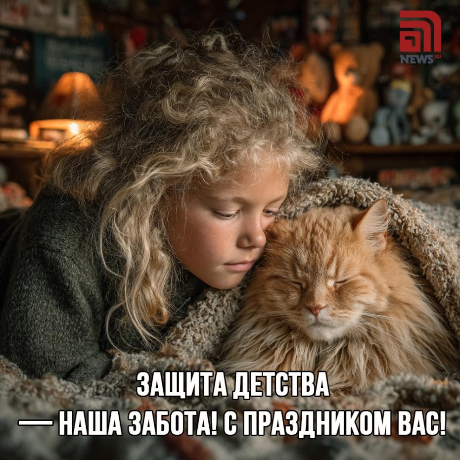Открытка с поздравлением на День защиты детей