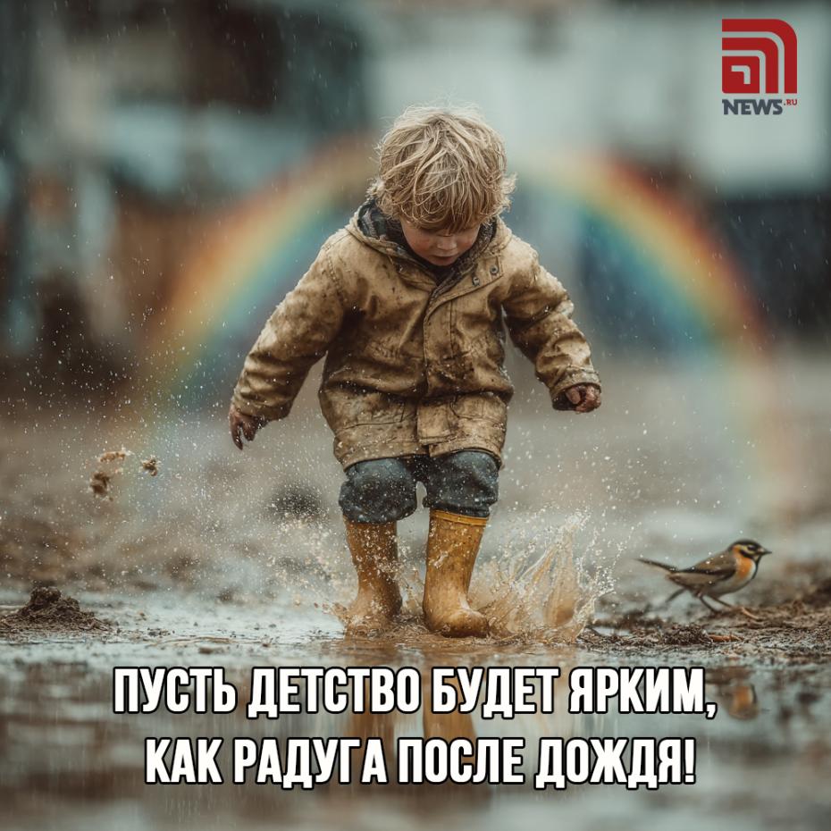 Открытка с Днем защиты детей