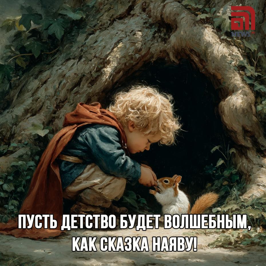 Открытка с Днем защиты детей 1 июня