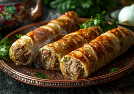 Хамир хасип — сочные мясные колбаски в тесте! Забудете о мантах и пельменях