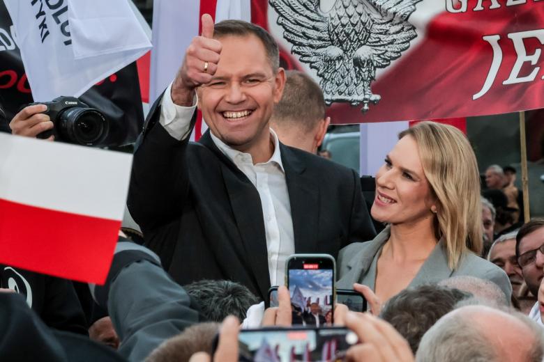 Кандидат в президенты Кароль Навроцкий