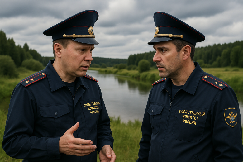 Спецслужбы у реки Турьи в представлении ИИ
