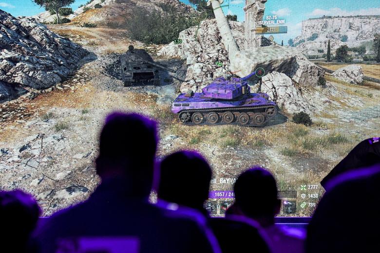 Трансляция боя во время соревнований по игре «Мир танков» (World of Tanks)