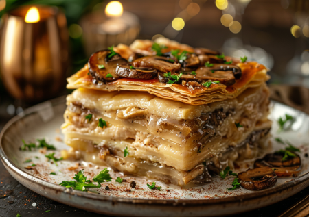 Закусочный наполеон с курицей и грибами! Этот рецепт стал моим хитом!