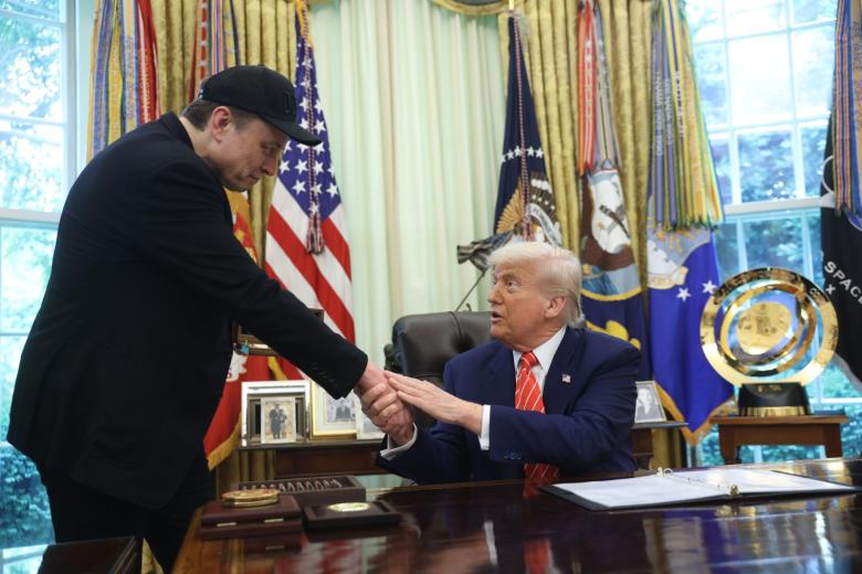 Илон Маск и Дональд Трамп