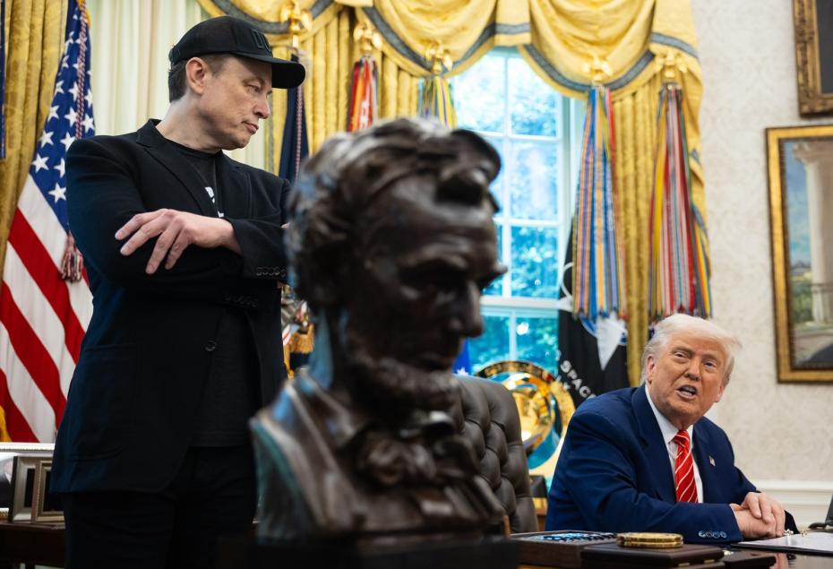 Илон Маск и Дональд Трамп