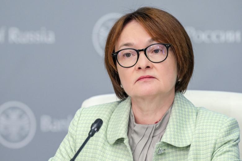 Председатель Банка России Эльвира Набиуллина во время пресс-конференции по итогам заседания Совета директоров Банка России по вопросам денежно-кредитной политики. Центральный банк понизил ключевую ставку до 20%