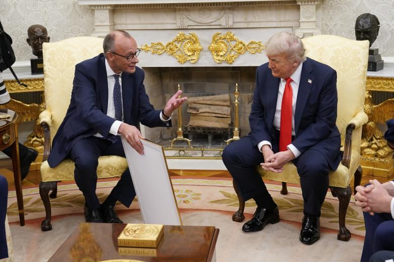 Фридрих Мерц и Дональд Трамп