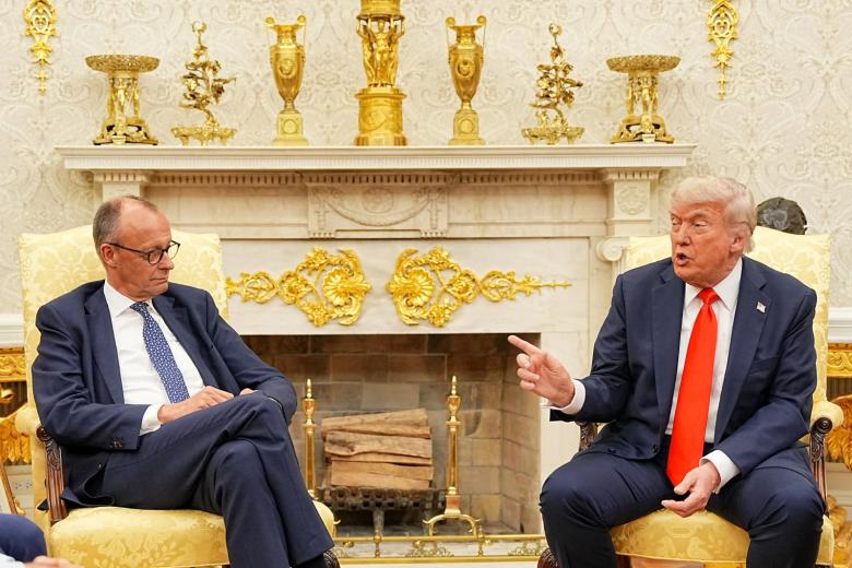 Фридрих Мерц и Дональд Трамп