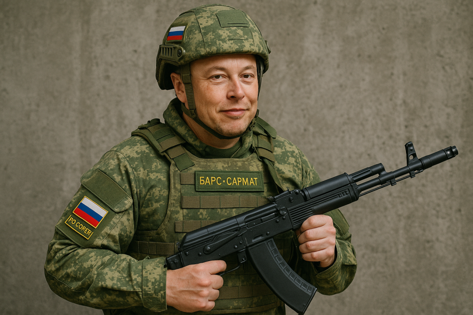 Илон Маск в представлении ИИ