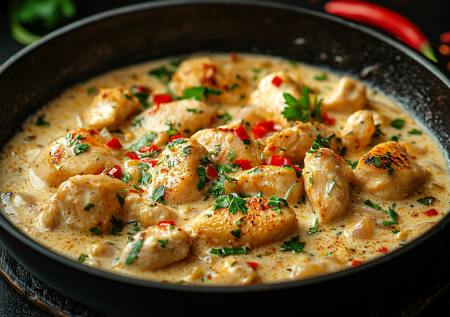 Мегасочная куриная грудка в соусе: для тех, кто на ПП и кетодиете