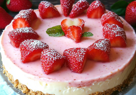Чудо-торт «Ночная клубника»: легкий, диетический и невероятно вкусный!