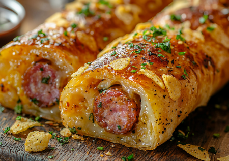 Хрустящие сосиски с сыром в чипсовой крошке! Вкуснятина за 15 минут