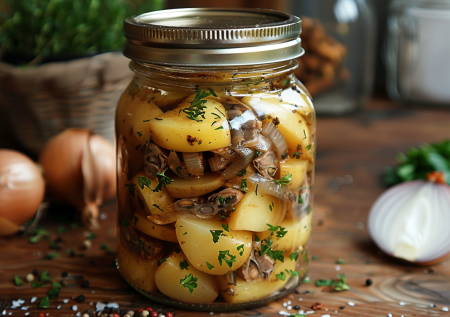 Когда лень готовить, делаю так! Уложила все в банку и в духовку — вкуснота!
