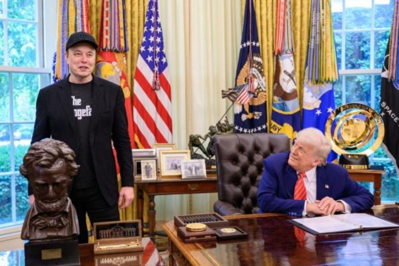 Илон Маск и Дональд Трамп