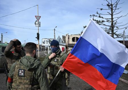 Появились кадры установки российского флага в Херсоне
