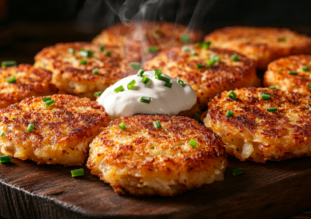 Хашбрауны из курицы и картофеля! Вкусные и не такие жирные как драники