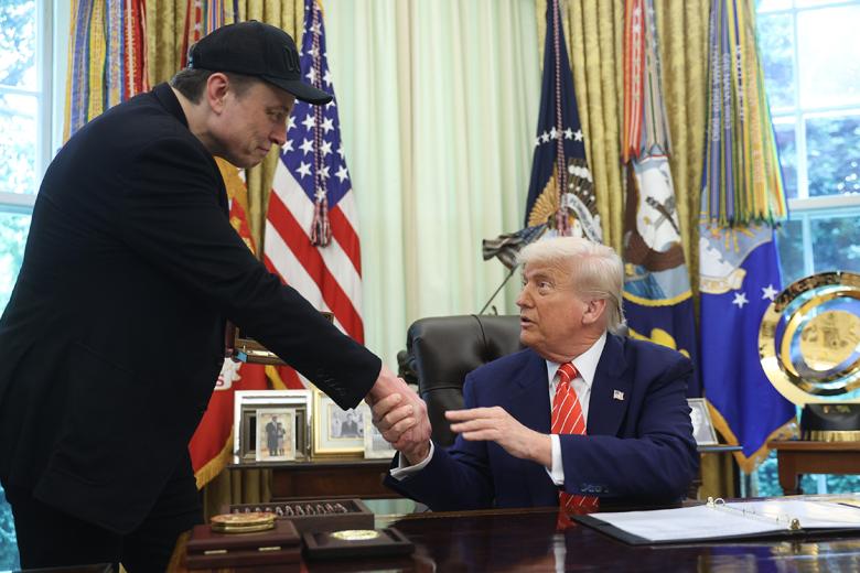 Илон Маск и Дональд Трамп