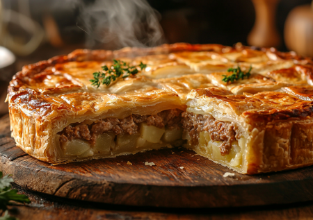 Готовлю этот сочный мультипирог с мясом: заменяет семье обед и ужин
