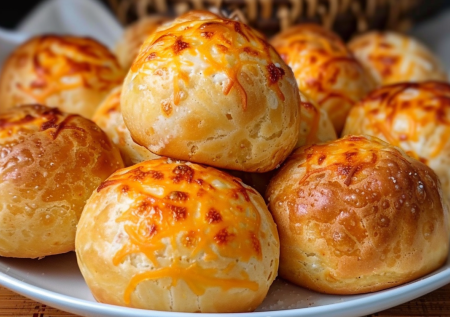 Сырные булочки — вкуснее хлеба: ароматная выпечка за 40 минут