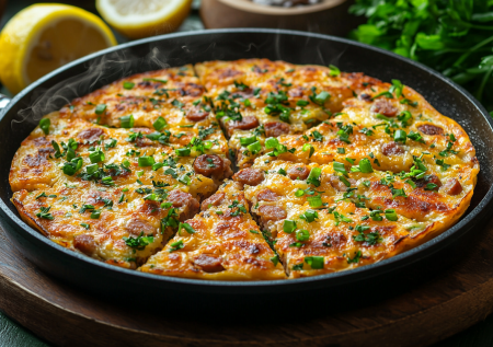 Лепешки-пиццы без возни с замесом! Пышное тесто и вкусная начинка