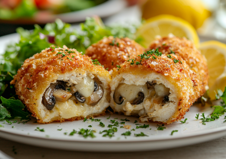 Куриные бомбочки с грибами и сыром! Вкусный ужин на 100 калорий
