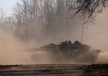 Появилось видео уничтожения танка Leopard в ДНР
