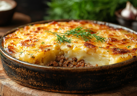 Картофельная запеканка с фаршем «Как у мамы»! Вкус детства в каждой ложке