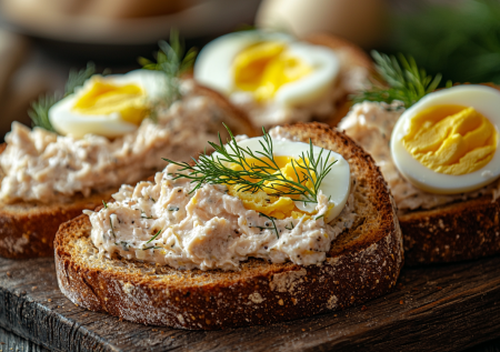 Бутерброды «Дачные» с намазкой из сайры! Вкуснятина на скорую руку