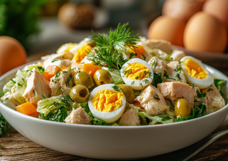 Смешала пекинку, курицу, оливки и еще кое-что! Новый салат — заценили все