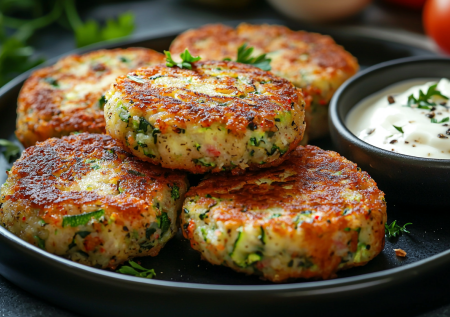 Эти оладьи с кабачком и фаршем легко заменят ужин: сочетание вкуса и пользы