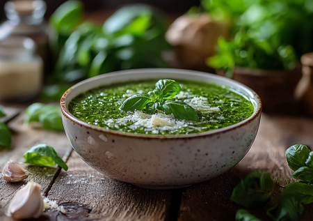 Лень готовить? Спасает этот песто-суп: ароматная вкуснятина с курицей