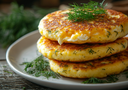 Лепешки-наливашки с сыром! Простой и вкусный завтрак за 10 минут