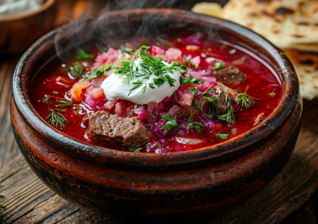 Грузинский борщ с аджикой! Обалденный вариант с перчинкой и зеленью