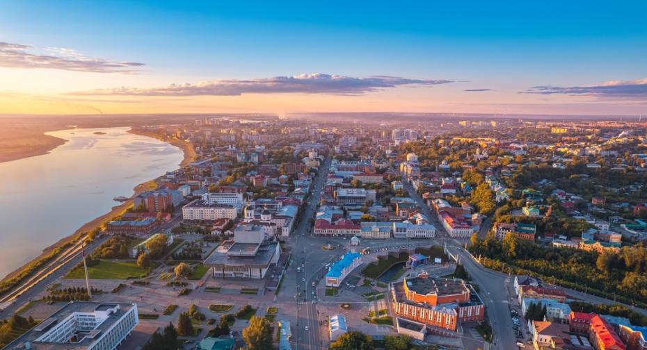 Река Томь в Томске