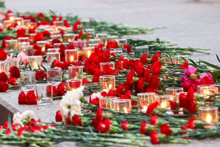 Акция «Вахта памяти. Вечный огонь» в Александровском саду