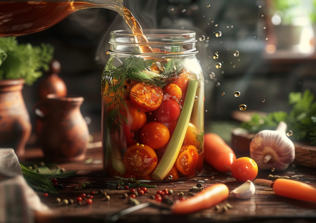 Маринованные помидоры по-фински: морковка и много лука — улетает на ура