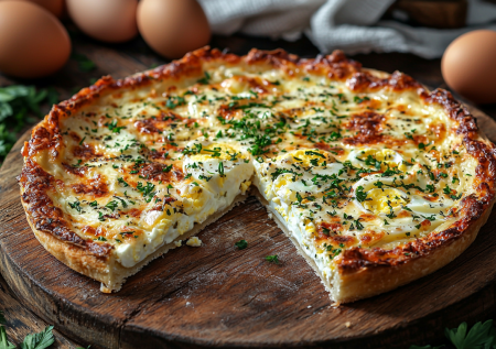 Рецепт для похудения! Пицца-пирог с луком и яйцами — едим, и вес уходит