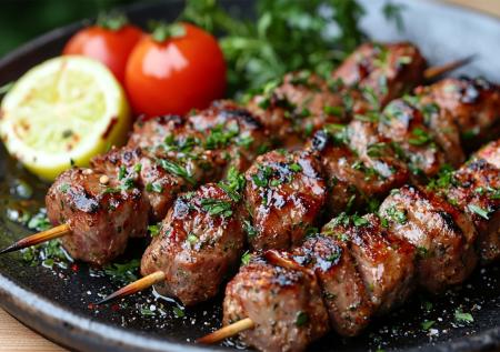 Перетираю лук и кладу мясо — классический маринад работает безотказно