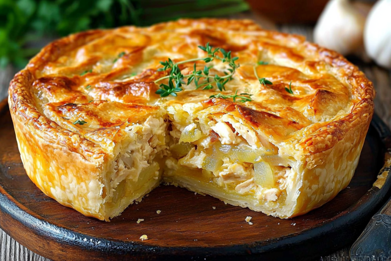 Киш с курицей без вреда для фигуры: простой пошаговый рецепт