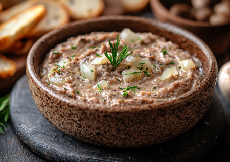 Готовлю грибную икру с луком — паштет на каждый день без мяса