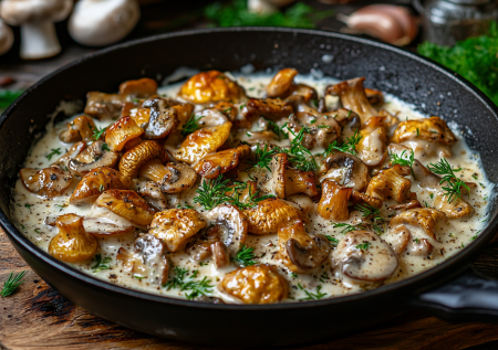 Лисички лучше мяса! Ленивый ужин с грибами