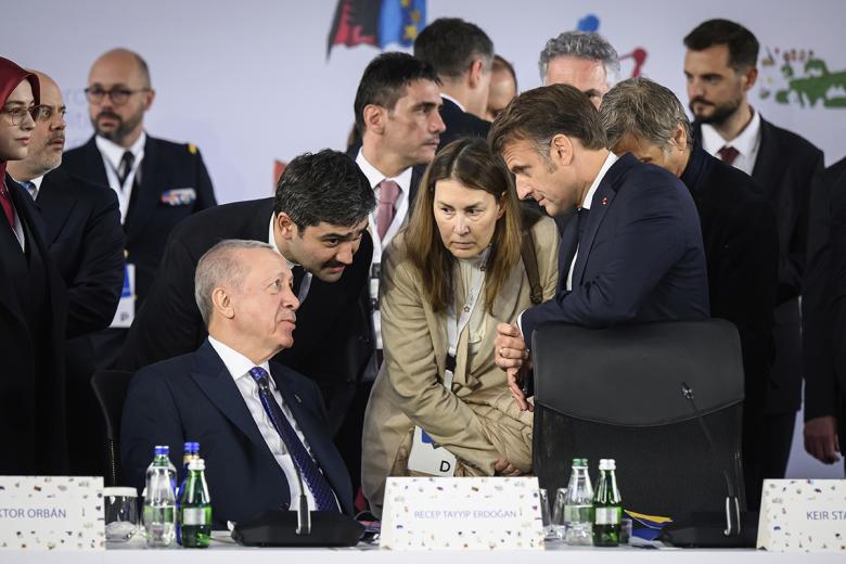 Реджеп Тайип Эрдоган и Эммануэль Макрон