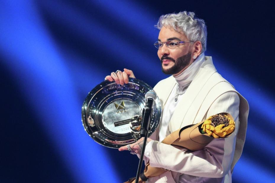 Филипп Киркоров во время «Премии МУЗ-ТВ. „Легенда“»