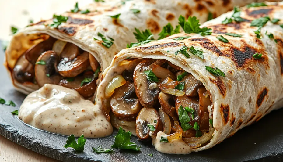 Вкусная шаурма с грибами