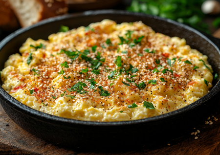 Суперская яичница с кунжутом и сыром! Необычный вариант с мегапользой